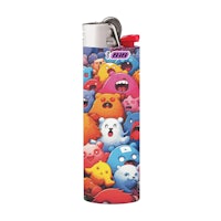 a lighter with cartoon characters on it